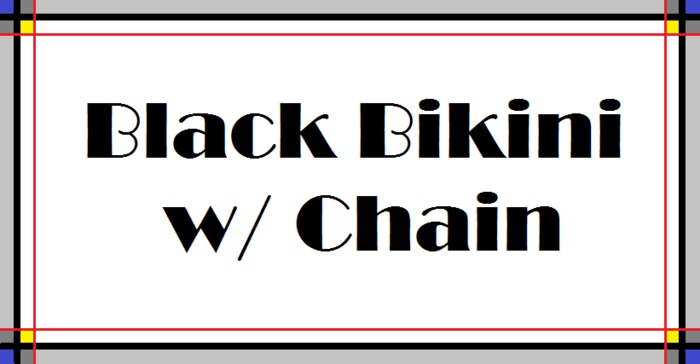 Black Bikini w/ Chain -box-