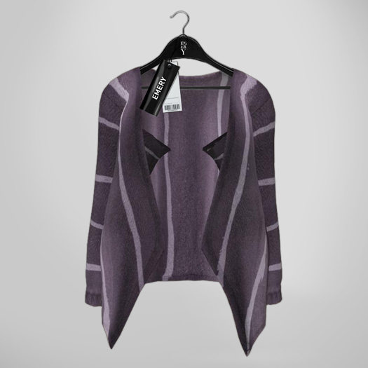 Emery Brickell Cardi Grape