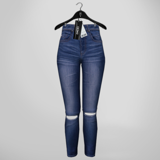 Emery Ripped Skinny Jeans Dark Blue
