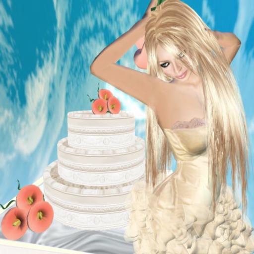 Romp ~ Wedding Cake Peach Lillies - Bonus Bouquet