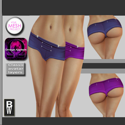 ^^Hotpants Purple & Blue Omega, TMP ^^