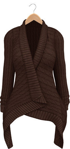 Blueberry - Dawnee - Maitreya Lara & Belleza Venus & Slink Physique Compatible - Sweater Cardigans Brown