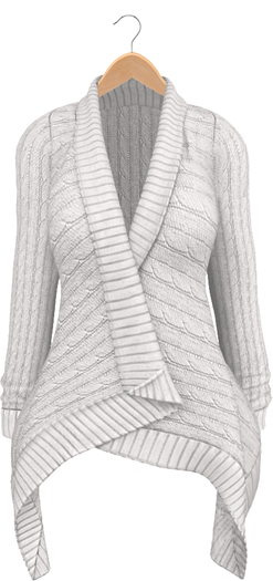 Blueberry - Dawnee - Maitreya Lara & Belleza Venus & Slink Physique Compatible - Sweater Cardigans White