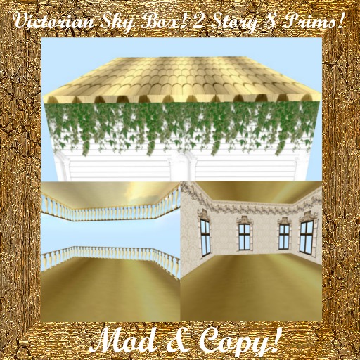 Victorian Sky Box! 2 story 8 prims!
