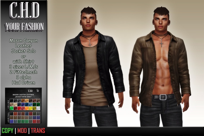 [C.H.D] Mason Canyon Leather Jacket with Shirt