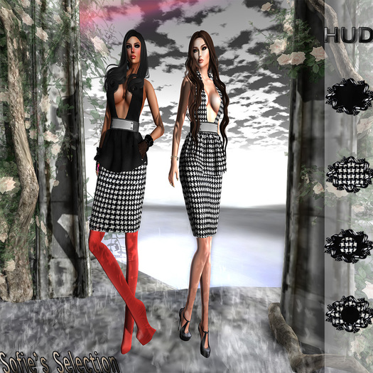 <S> Mesh Deep V Halter Dress With Hud