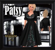 ~Eccentricixi~ Dress Vintage Patsy Black and Teal