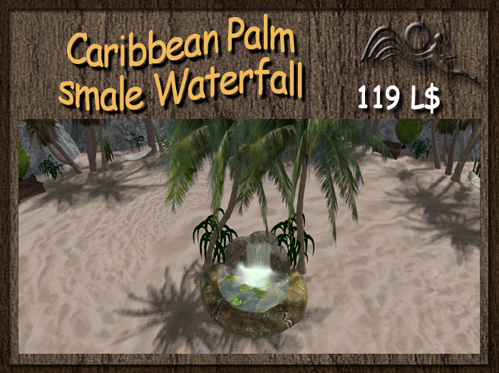 Caribbean Palm smale Waterfall with Couple Menu