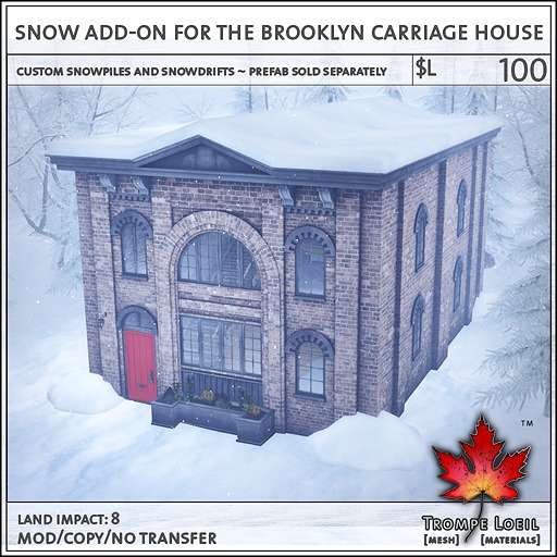 Trompe Loeil - Snow Add-On for the Rivershire Waterwheel [mesh]