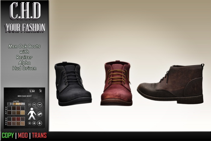 [C.H.D.] Men Oak Boots