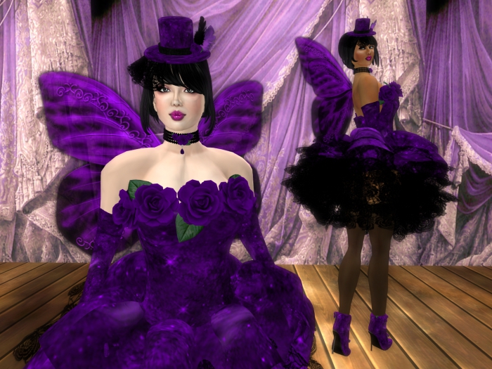 Gothic Rose Fae in Purple - TFF