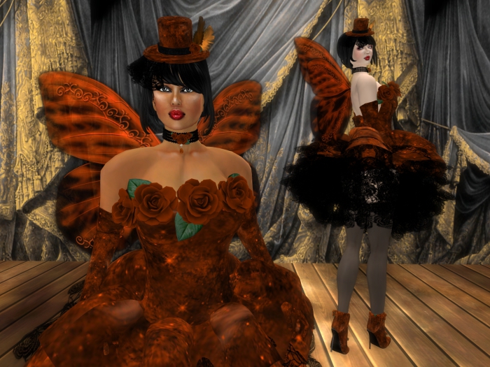 Gothic Rose Fae in Rust - TFF