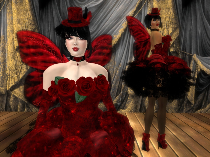 Gothic Rose Fae in Red - TFF