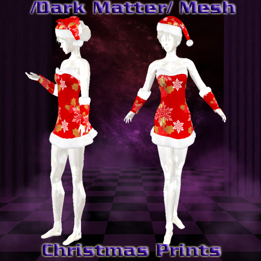 Christmas Prints Red Mistletoe