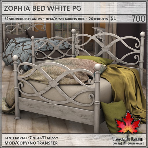 Trompe Loeil - Zophia Bed Brown PG [mesh]