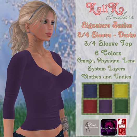 {KT} Signature 3/4 Sleeve - Pastels (wear me)