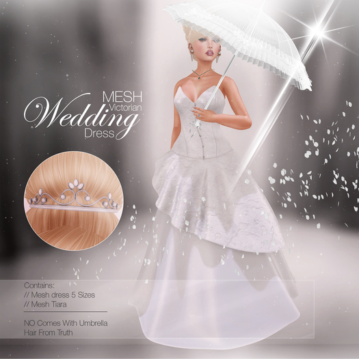 ::Zup:: Mesh Victorian Wedding Dress