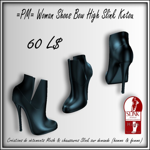 =PM= Woman Shoes Bow High Slink Ketou
