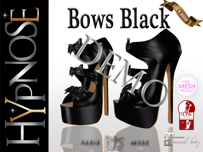 HYPNOSE - SHOES BOWS BLACK DEMO 