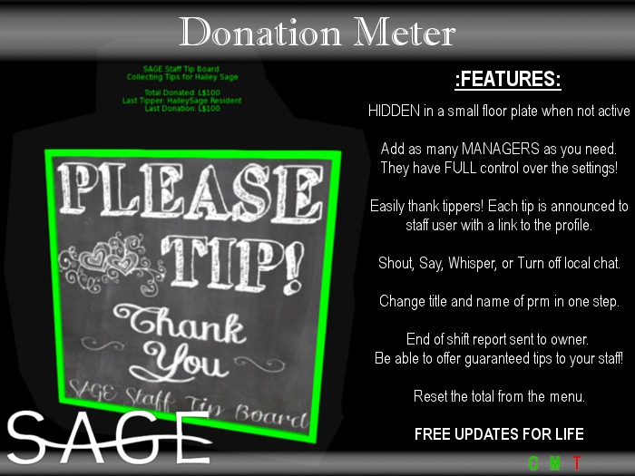 (~SAGE~) Staff Tip Board