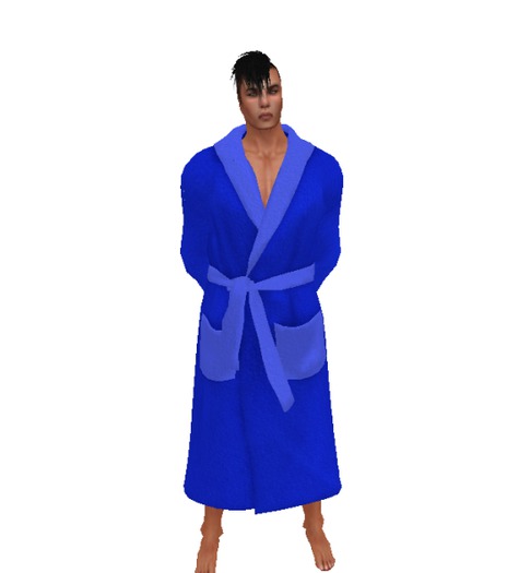 Men's Bathrobe / Blue /