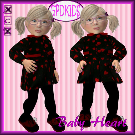 GPDKIDS Baby Hearts  Red