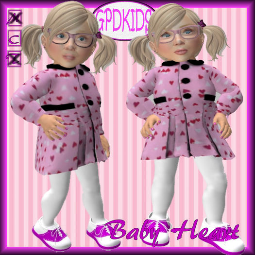 GPDKIDS Baby Hearts  Pink
