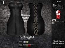 DE Designs - Lilith - Black Leather
