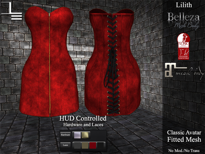 DE Designs - Lilith - Red Fabric
