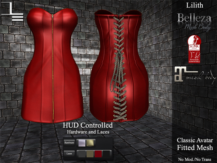 DE Designs - Lilith - Red Leather