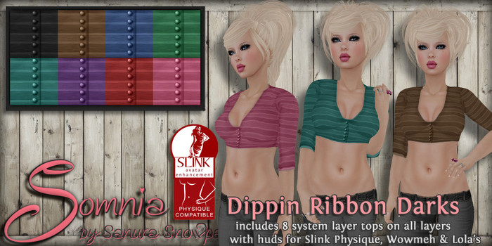 .: Somnia :. Dippin Ribbons Darks {Crated}