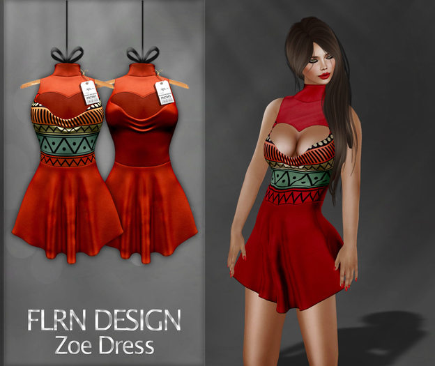[FLRN] Zoe Dress Orange