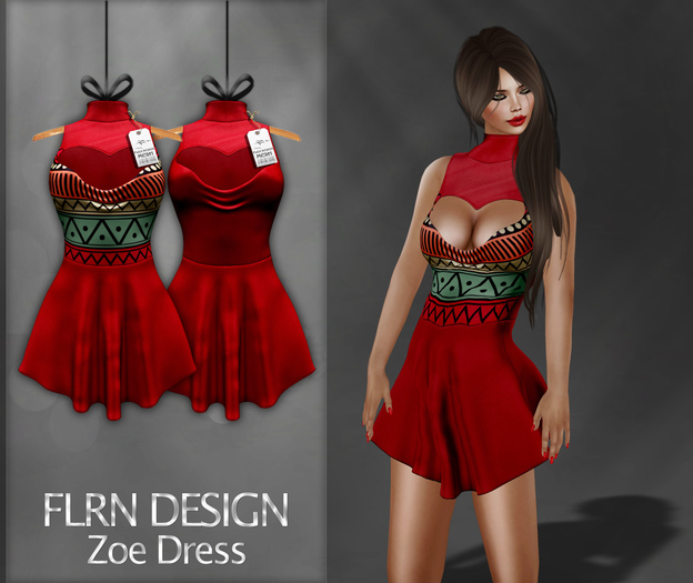 Zoe Dress Red