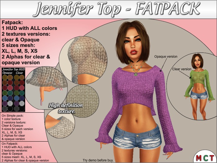Jennifer Top - NAKA - FATPACK + HUD