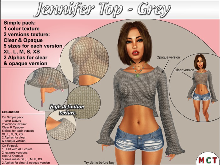 Jennifer Top - NAKA - Grey