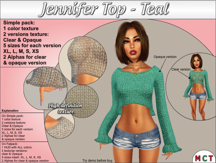 Jennifer Top - NAKA - Teal