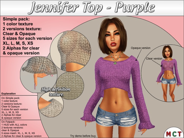 Jennifer Top - NAKA - Purple