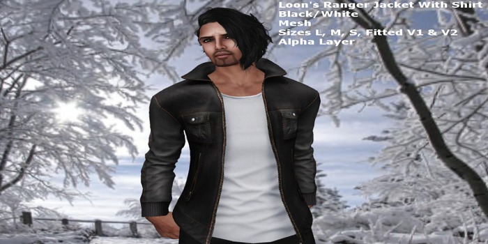 Loon's Ranger Jacket/Shirt (Black/White) 