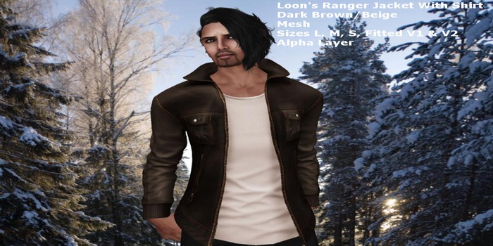 Loon's Ranger Jacket/Shirt (Dark Brown/Beige)  