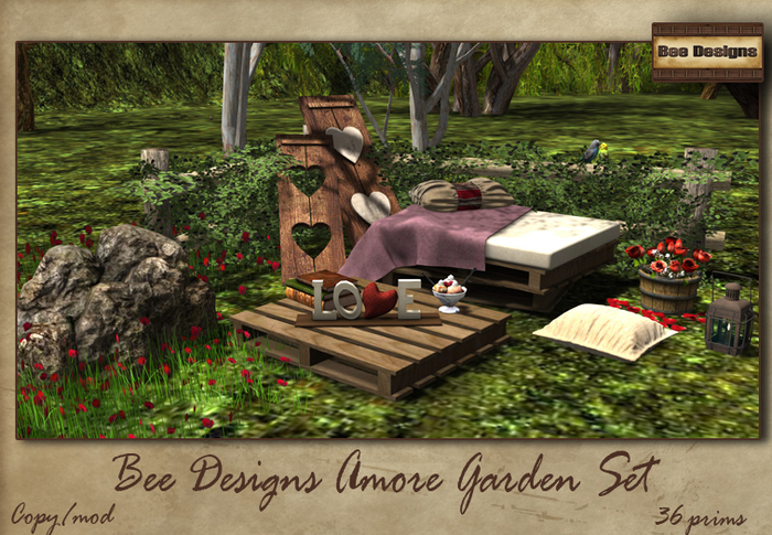 .:Bee Designs:. Amore Garden set - box