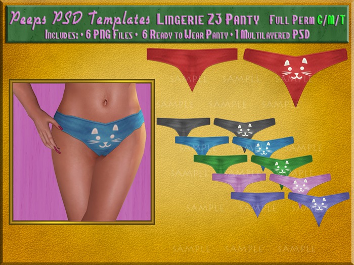 Peeps PSD Templates Lingerie 23 Panty