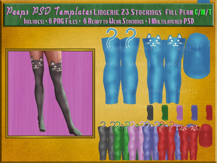 Peeps PSD Templates Lingerie 23 Stockings