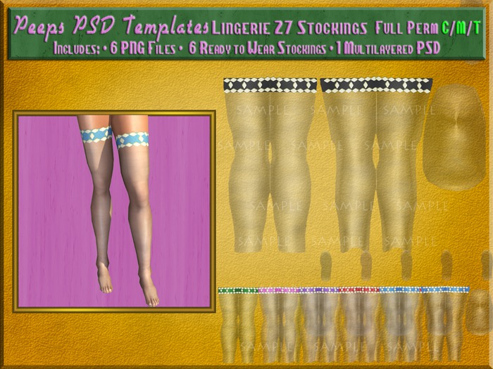 Peeps PSD Templates Lingerie 27 Stockings