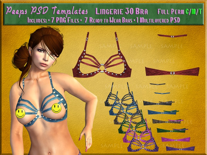 Peeps PSD Templates Lingerie 30 Bra
