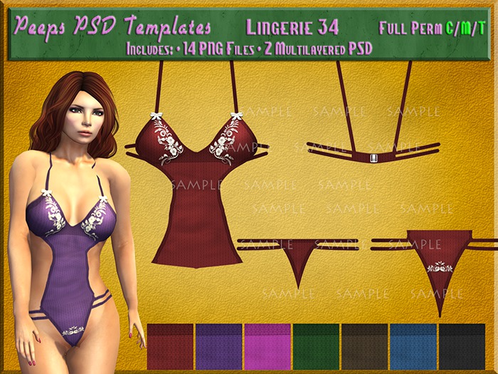Peeps PSD Templates Lingerie 34