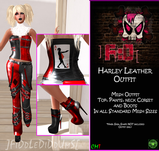 Harley Quinn Leather Outift