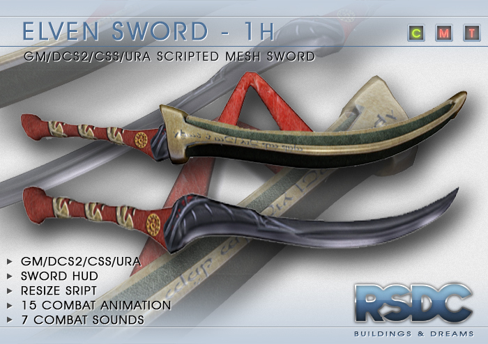 RSDC ARMOURY - ELVEN SWORD - DCS2/CSS/GM/URA