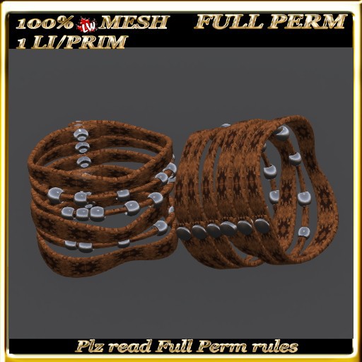 LW_ Mesh Leather Bracelet - Full Perm 1
