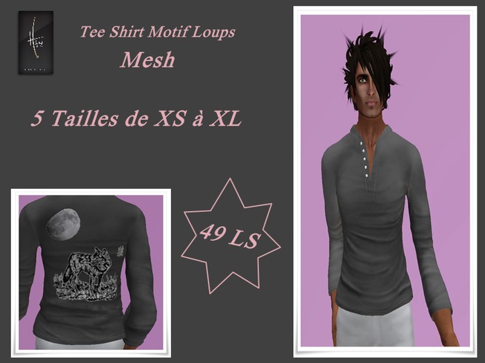 Tee shirt loup