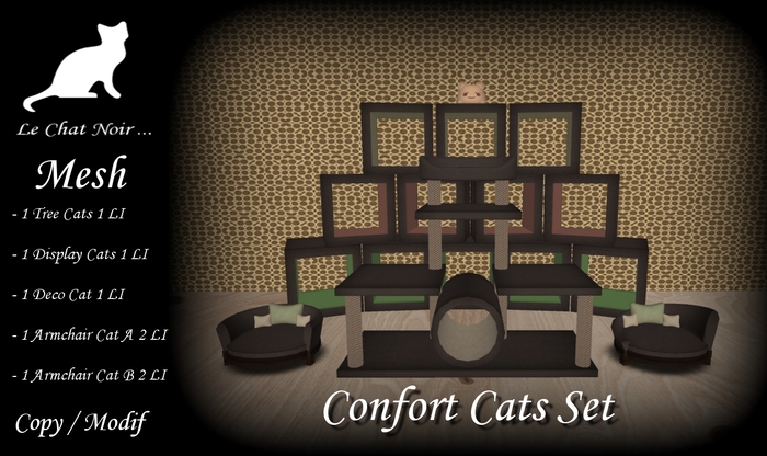>.<.LCN Confort Cats Set (Brown)